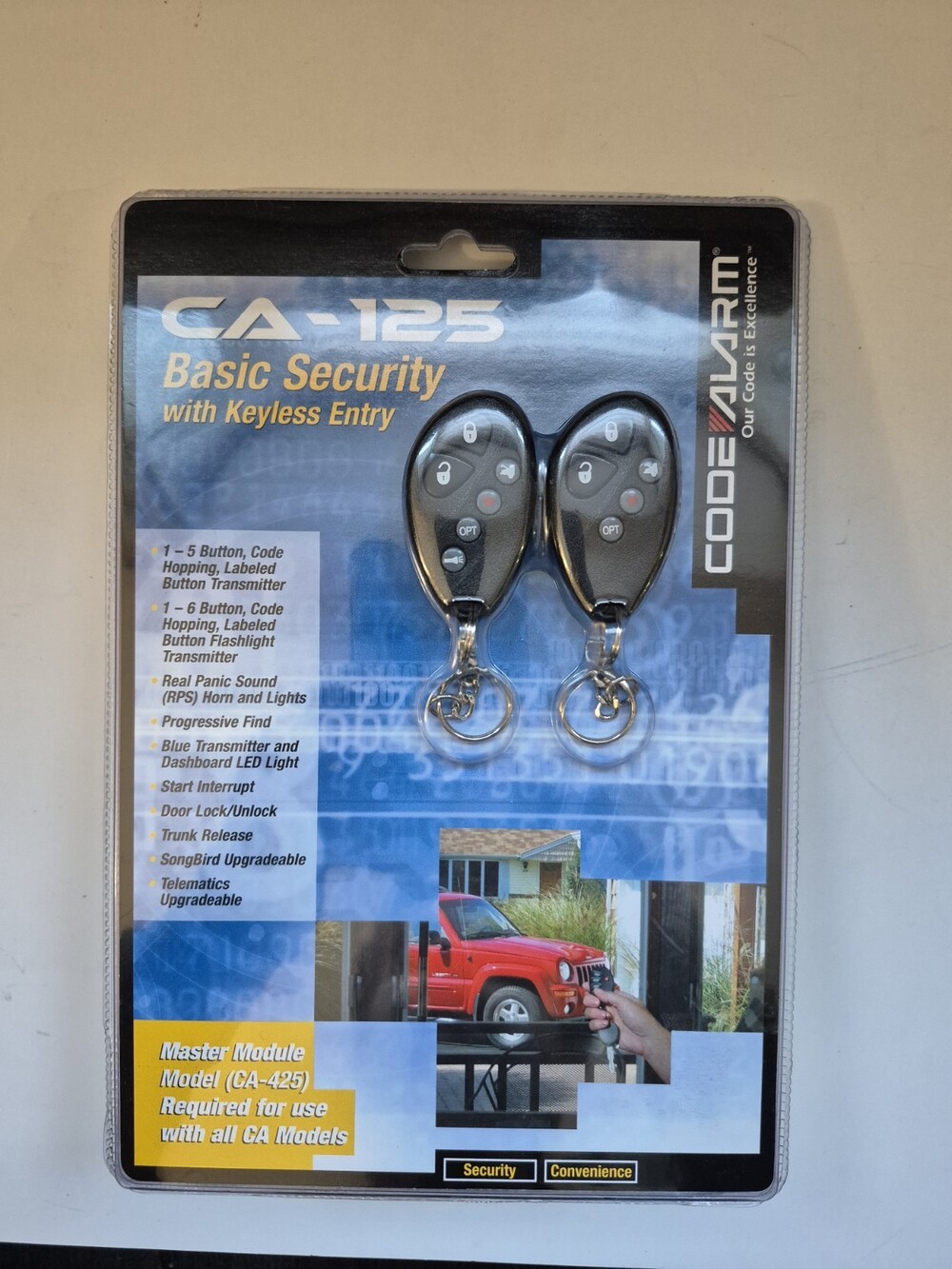 CODE ALARM Remote Keyless Entry - CA-125 (No Master Module) New Sealed